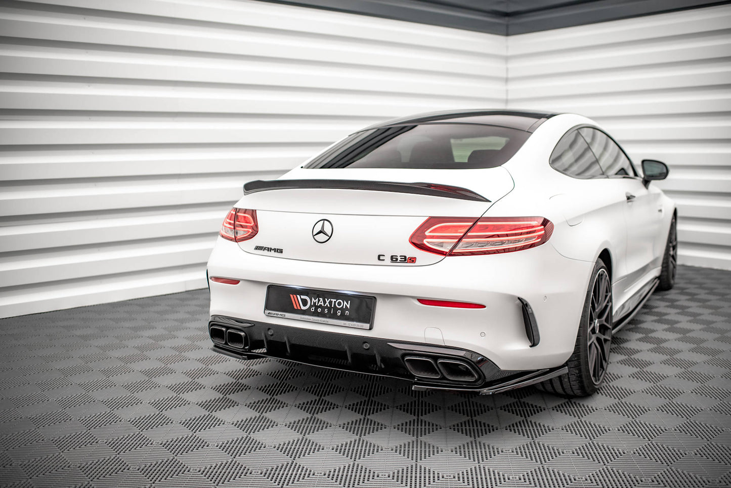 Rear side splitters mercedes-amg c 63amg coupe amg aero pack c205 facelift