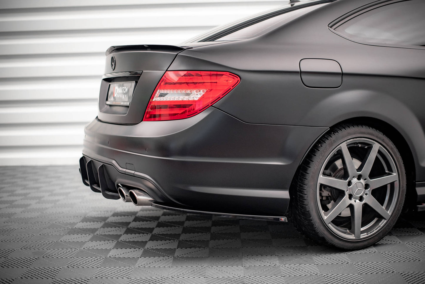 Bagsiden Splitters Mercedes-Benz C Coupe / Derefter / Estate AMG-Line C204 / W204 FACACRIFT / S204 FACELELCE