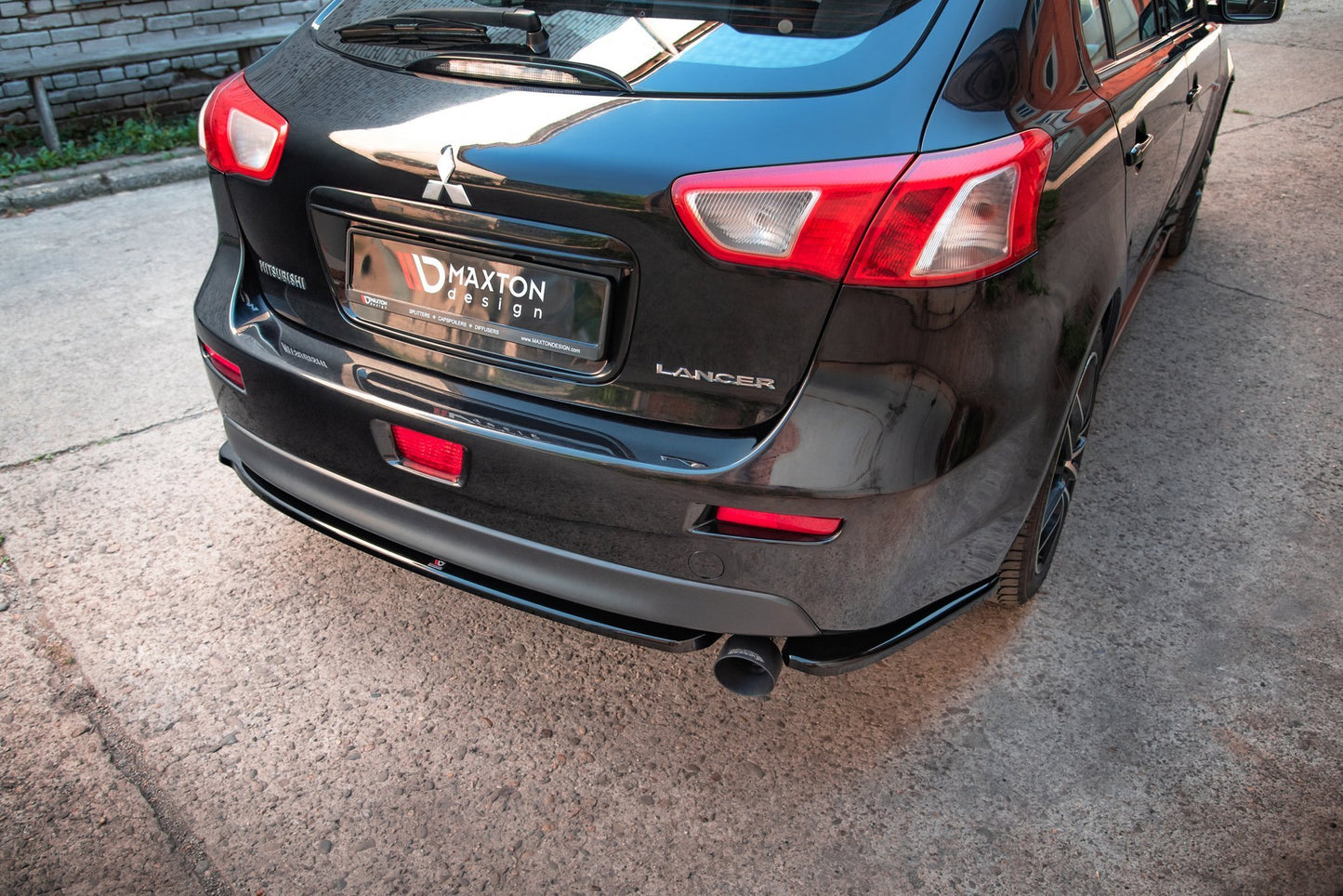 Rear side splitters mistubishi lancer sportback mk8