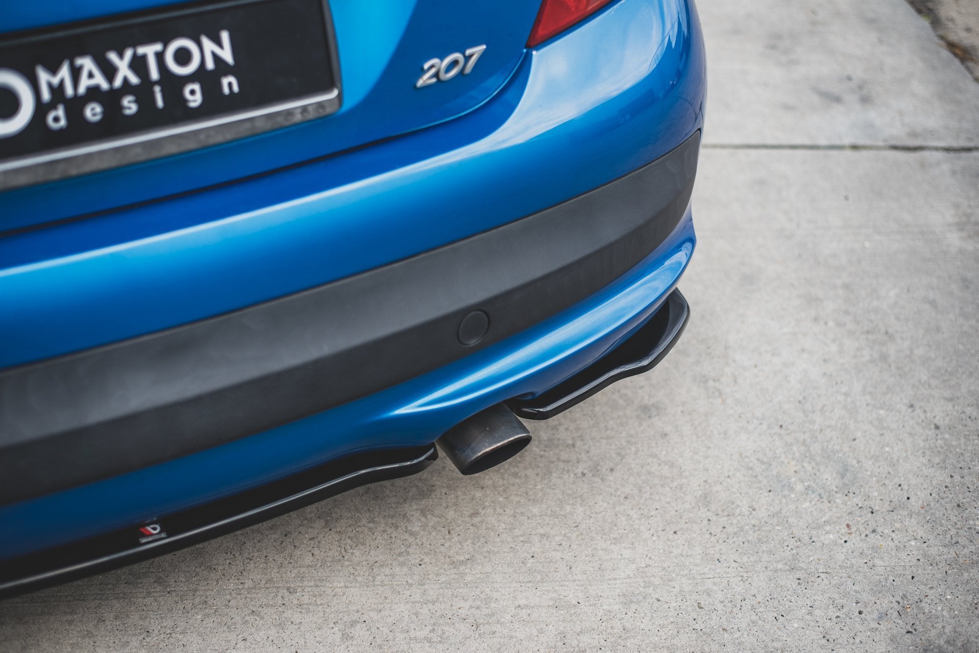 Rear side splitters peugeot 207 sport