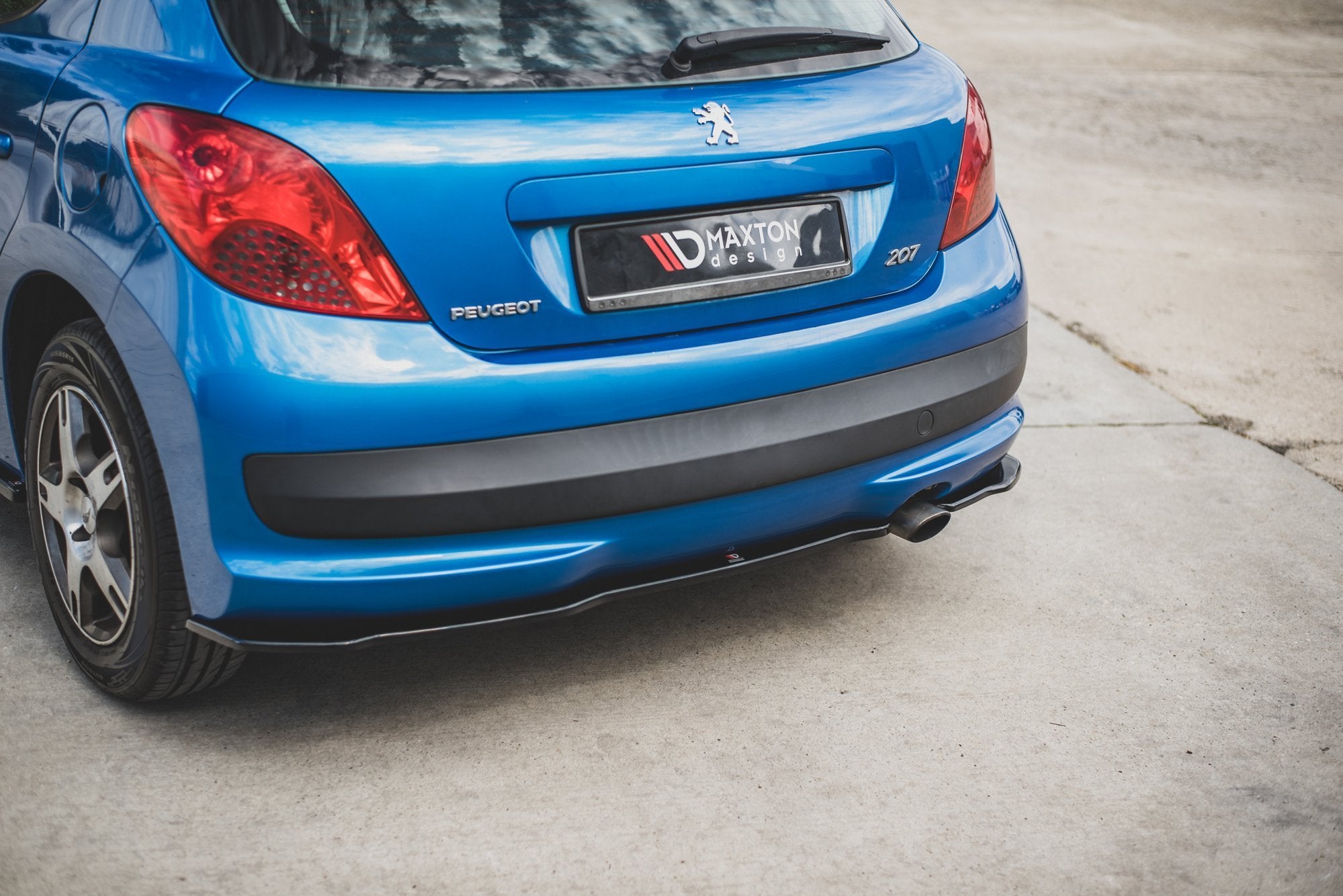 Rear side splitters peugeot 207 sport