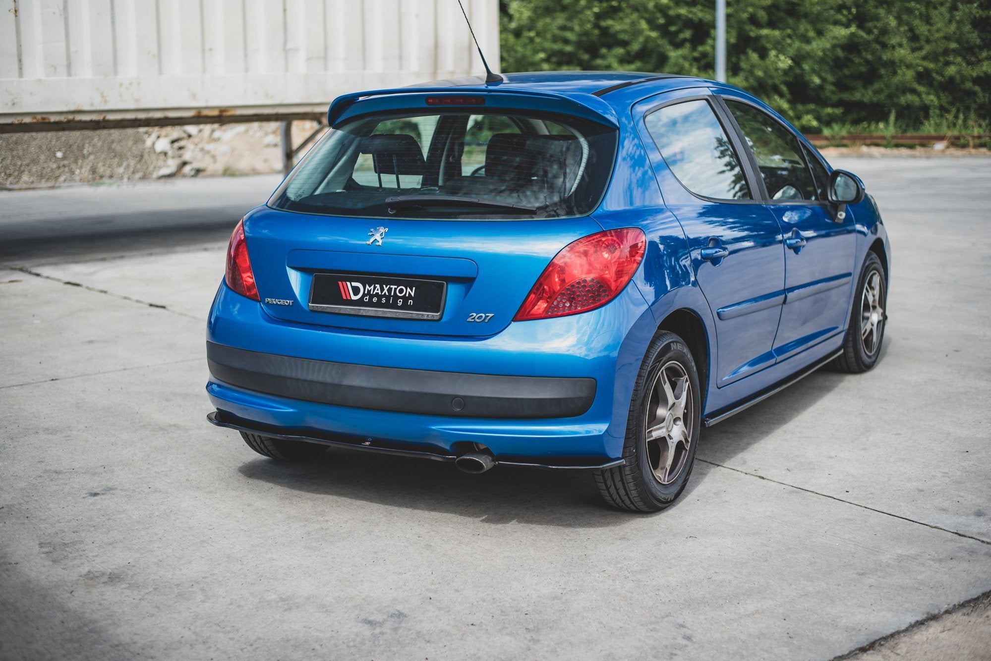Rear side splitters peugeot 207 sport