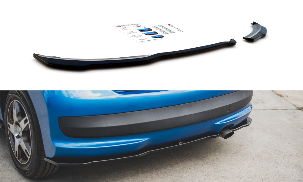 Rear side splitters peugeot 207 sport