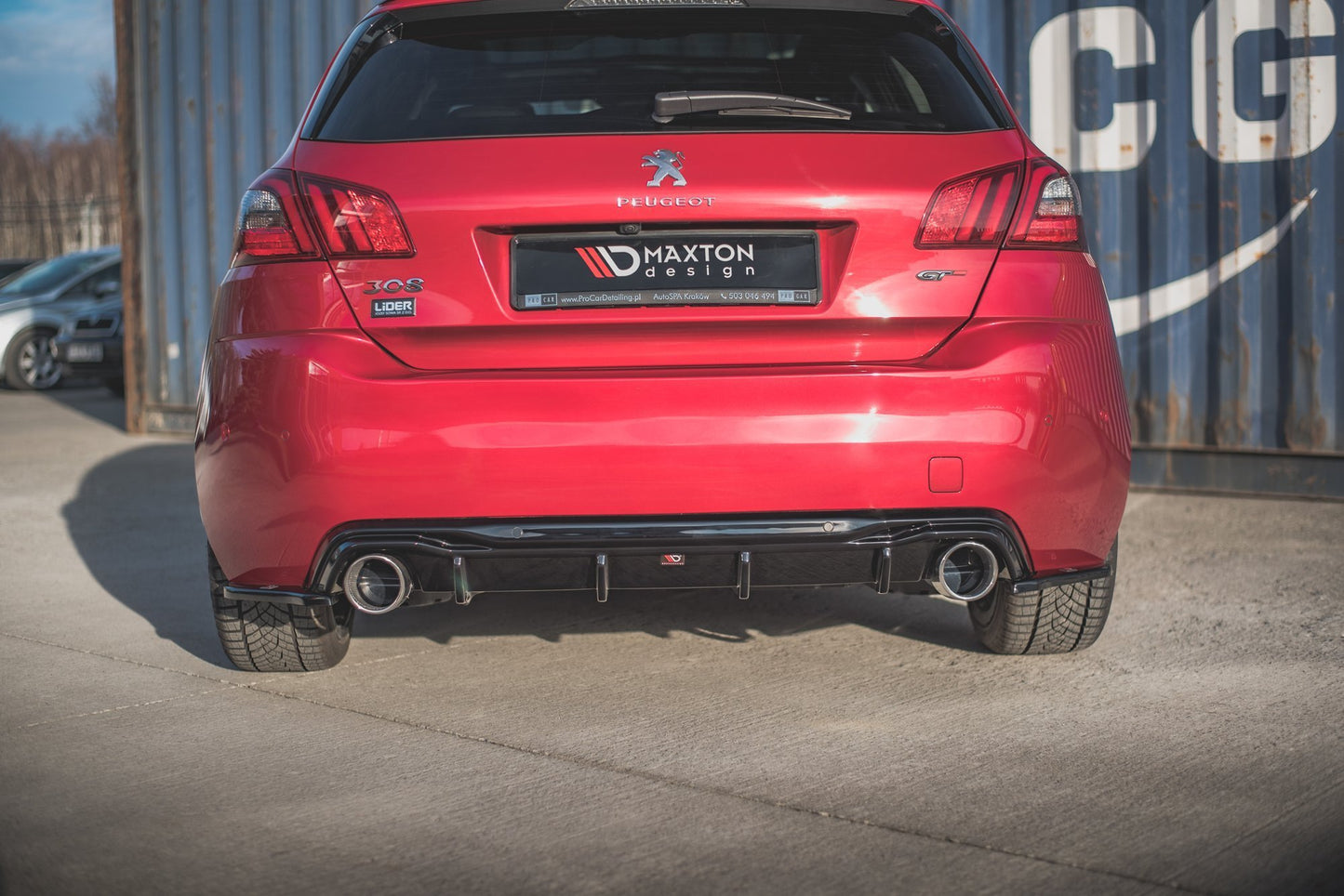 Rear side splitters peugeot 308 gt mk2 facelift