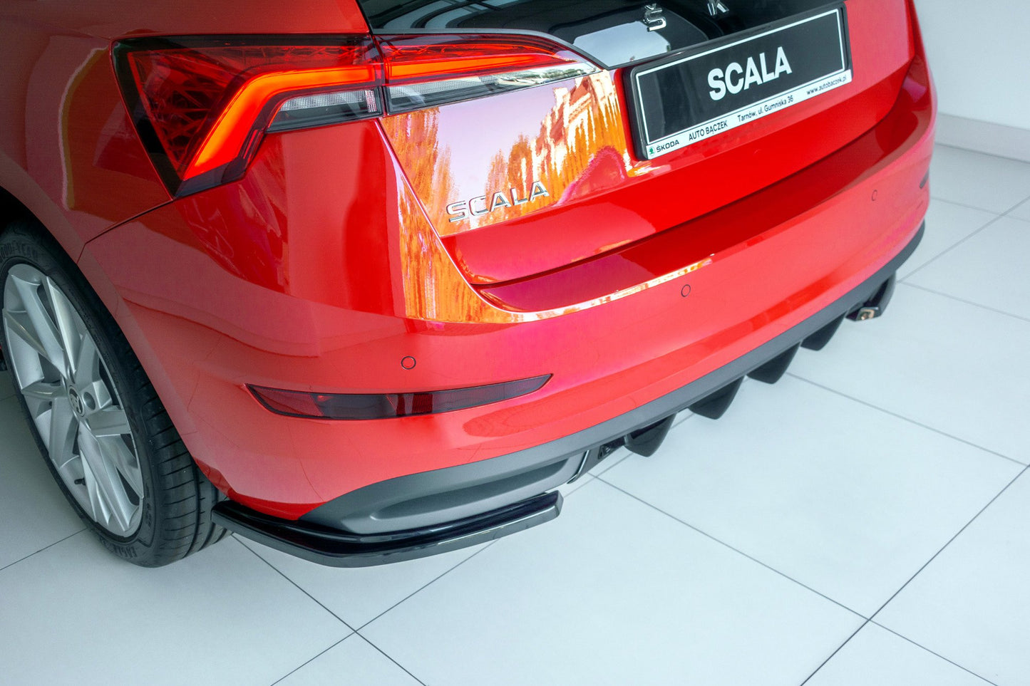Rear side splitters skoda scala