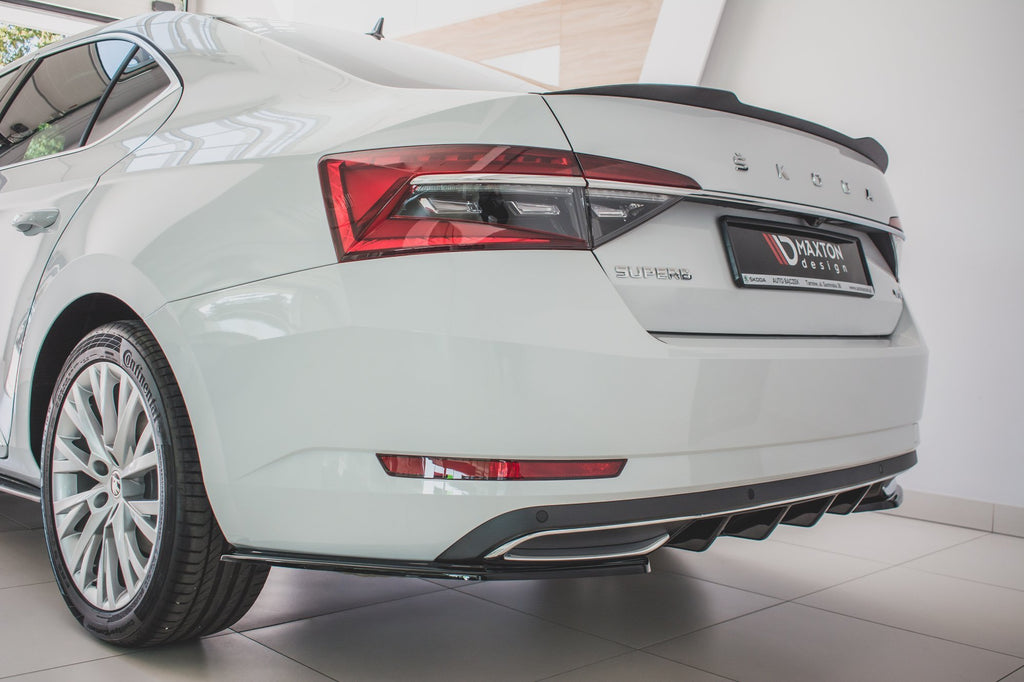 Rear side splitters skoda superb liftback / combi mk3 facelift