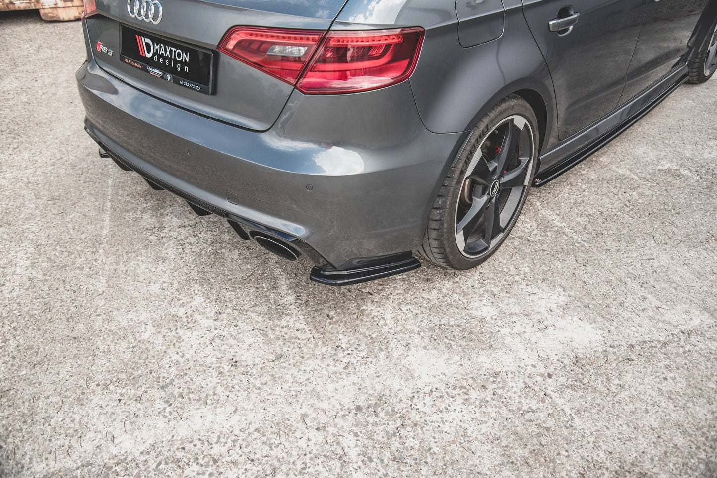 Bagsiden Splitters v.1 Audi RS3 8V Sportback
