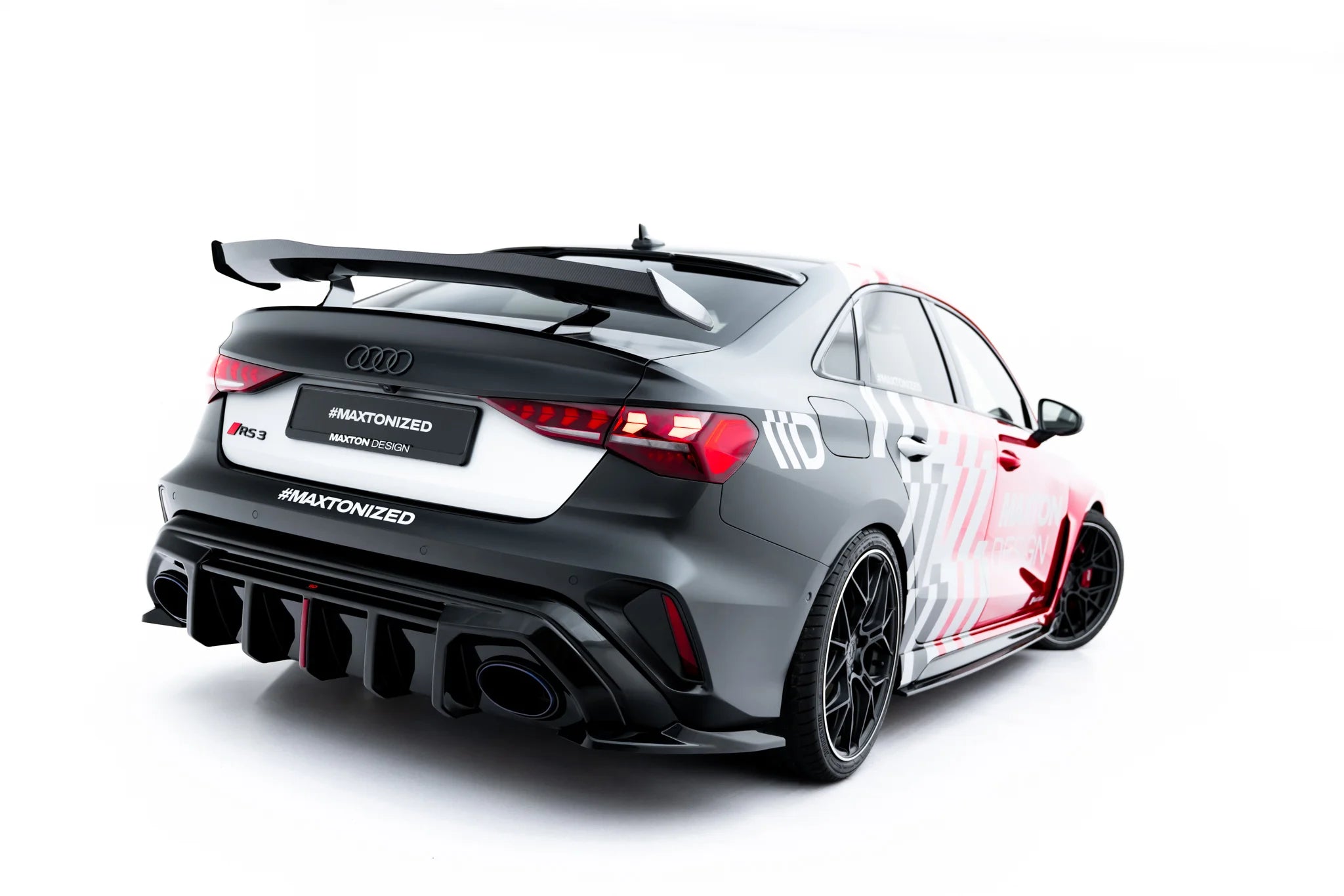 Rear side splitters v.1 audi rs3 sedan 8y facelift