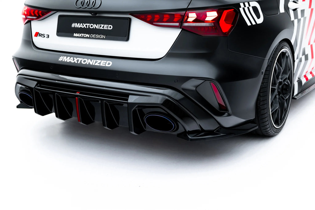 Rear side splitters v.1 audi rs3 sedan 8y facelift