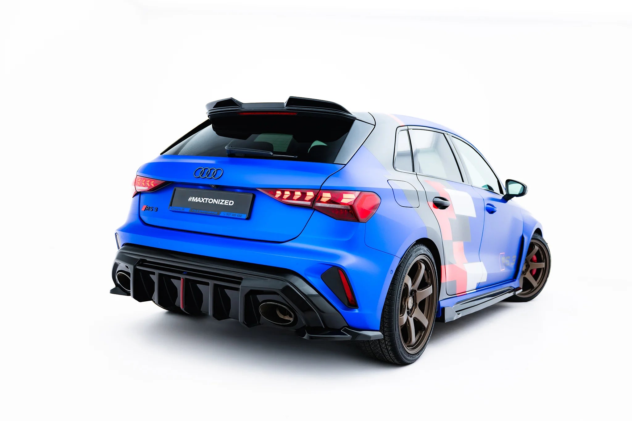 Rear side splitters v.1 audi rs3 sportback 8y facelift