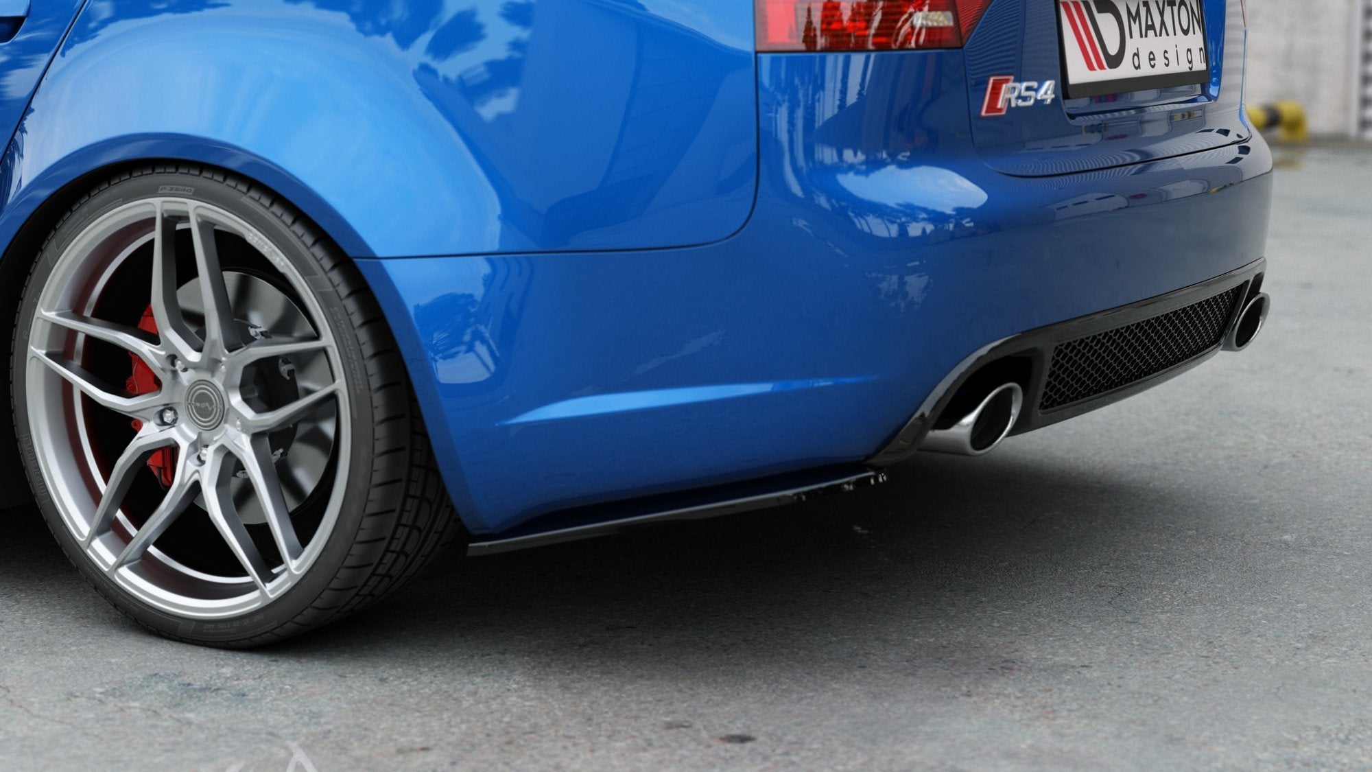 Rear side splitters v.1 audi rs4 sedan b7