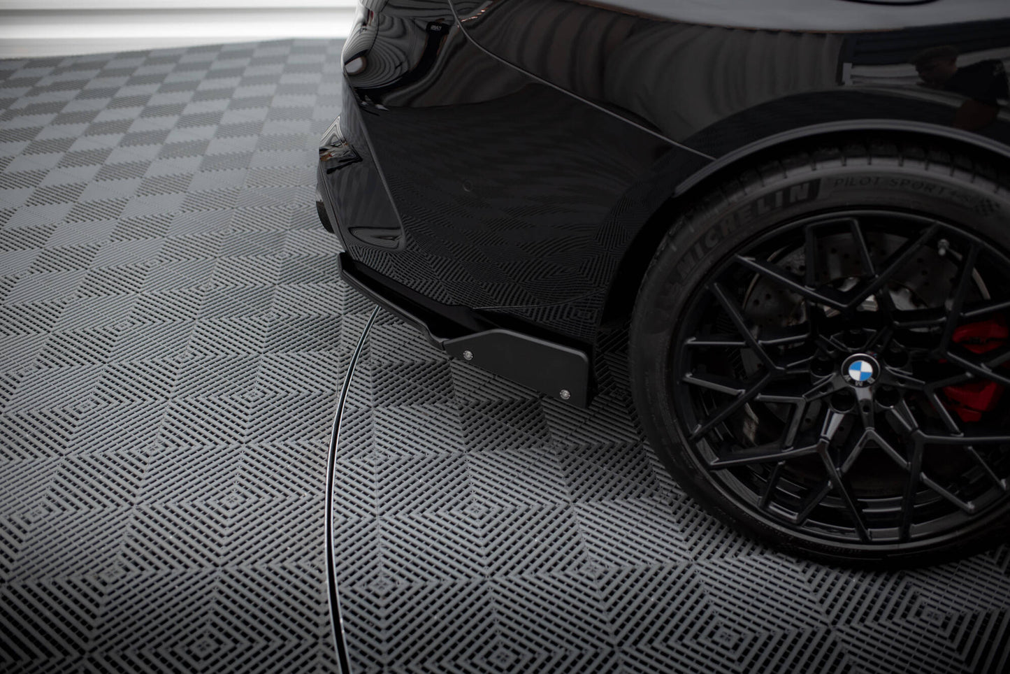 Rear side splitters v.1 + flaps bmw m8  gran coupe f93