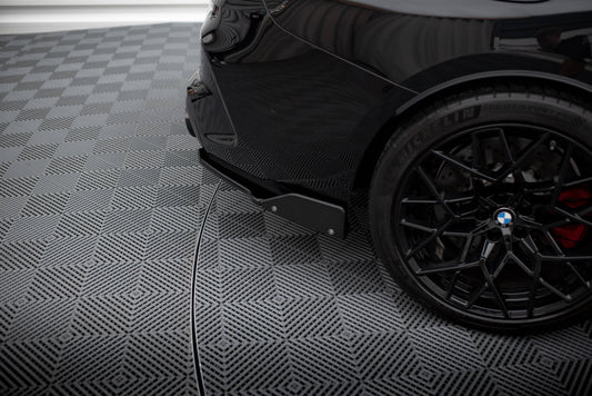 Rear side splitters v.1 + flaps bmw m8  gran coupe f93