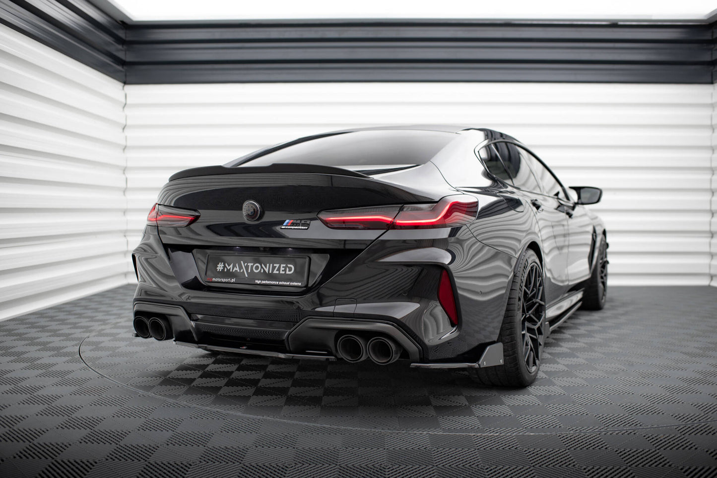 Rear side splitters v.1 + flaps bmw m8  gran coupe f93
