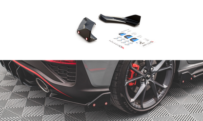 Rear side splitters v.1 + flaps hyundai i30 n hatchback mk3 facelift