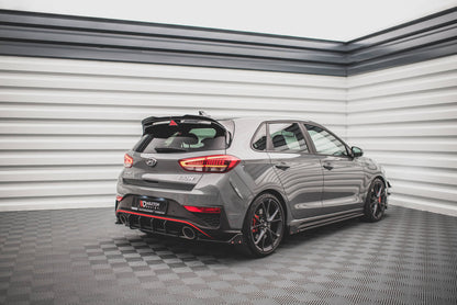 Rear side splitters v.1 + flaps hyundai i30 n hatchback mk3 facelift