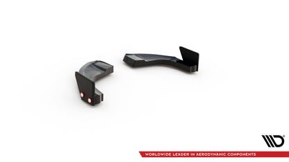 Rear side splitters v.1 + flaps hyundai kona n mk1