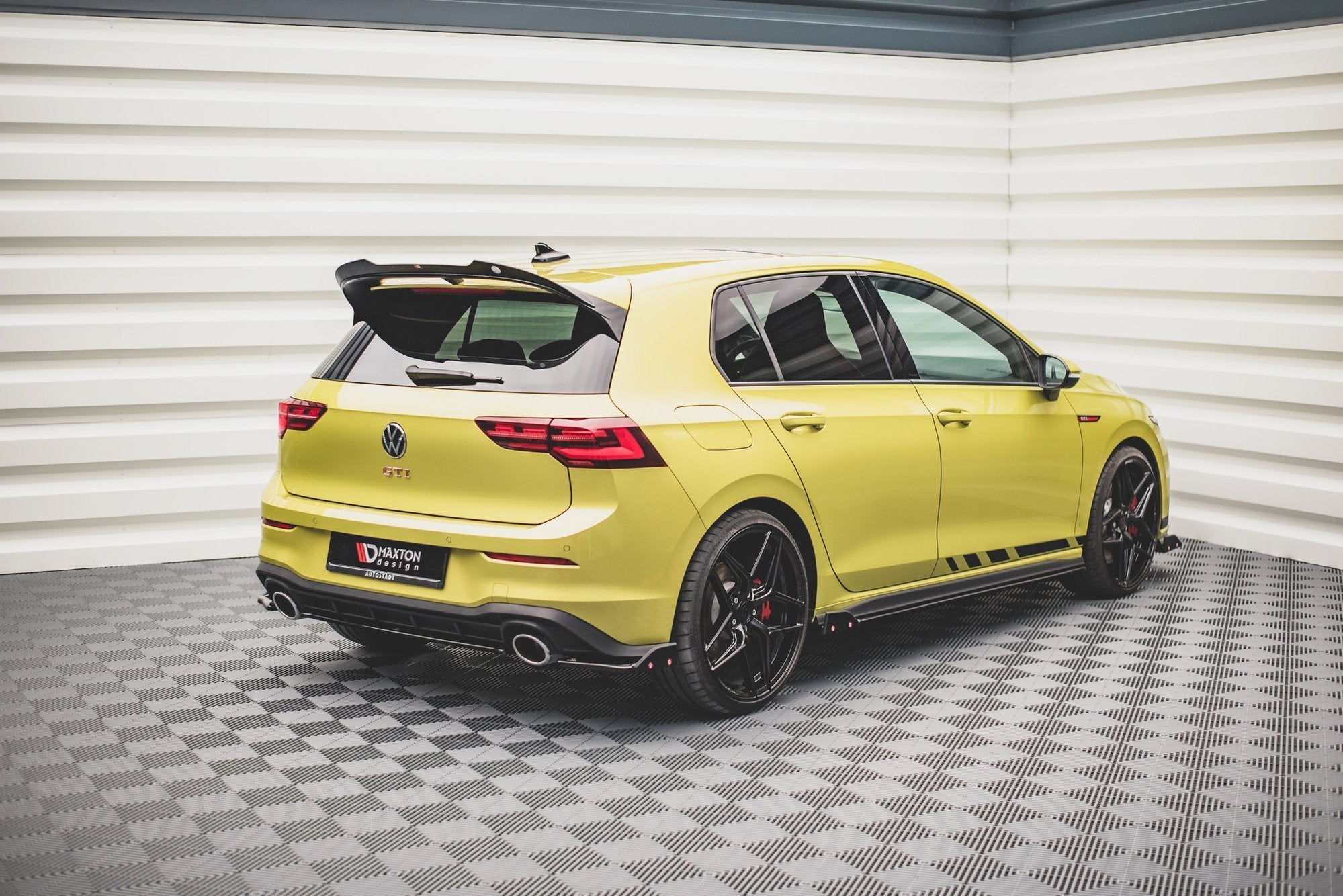 Rear side splitters v.1 + flaps volkswagen golf gti clubsport mk8