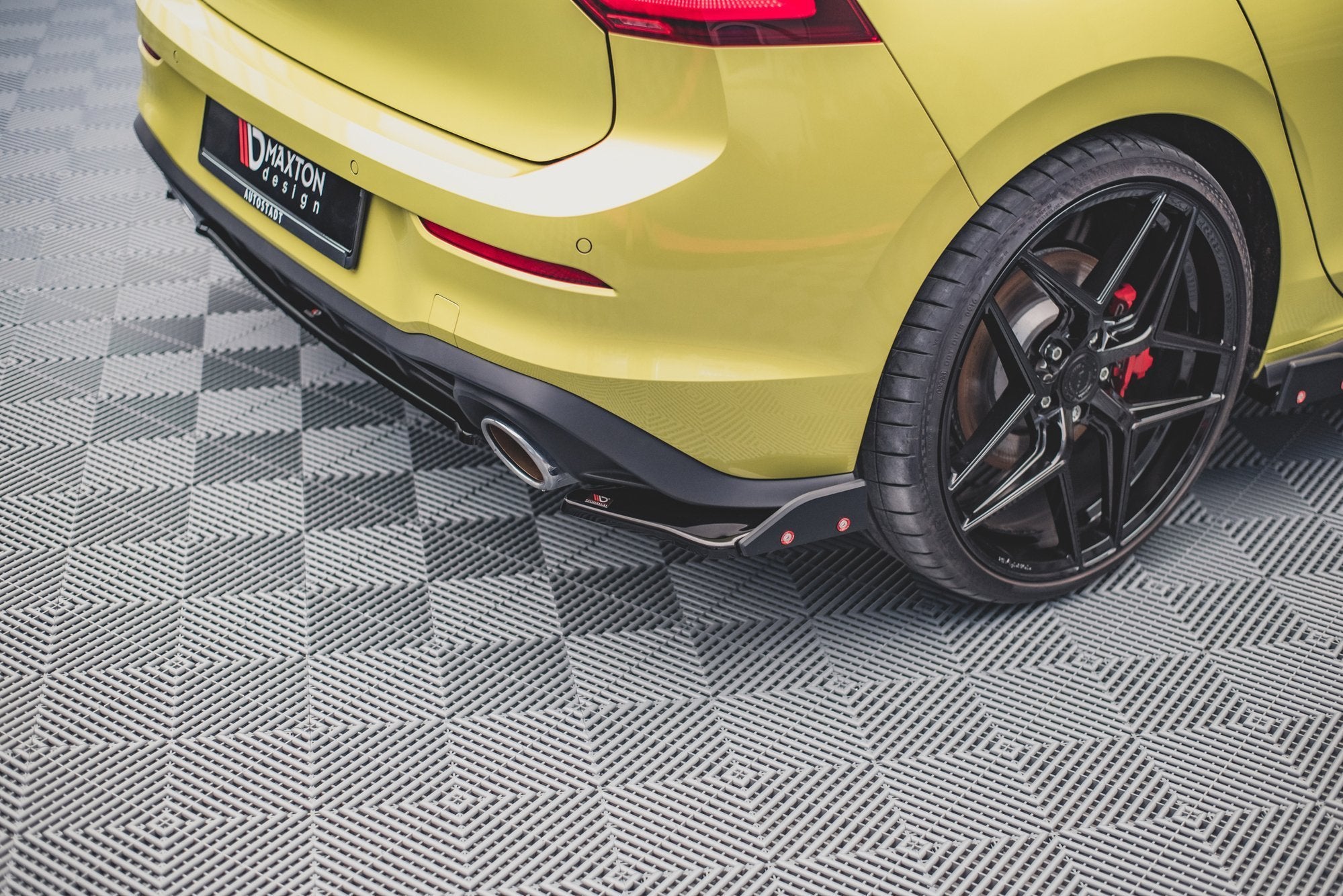 Rear side splitters v.1 + flaps volkswagen golf gti clubsport mk8