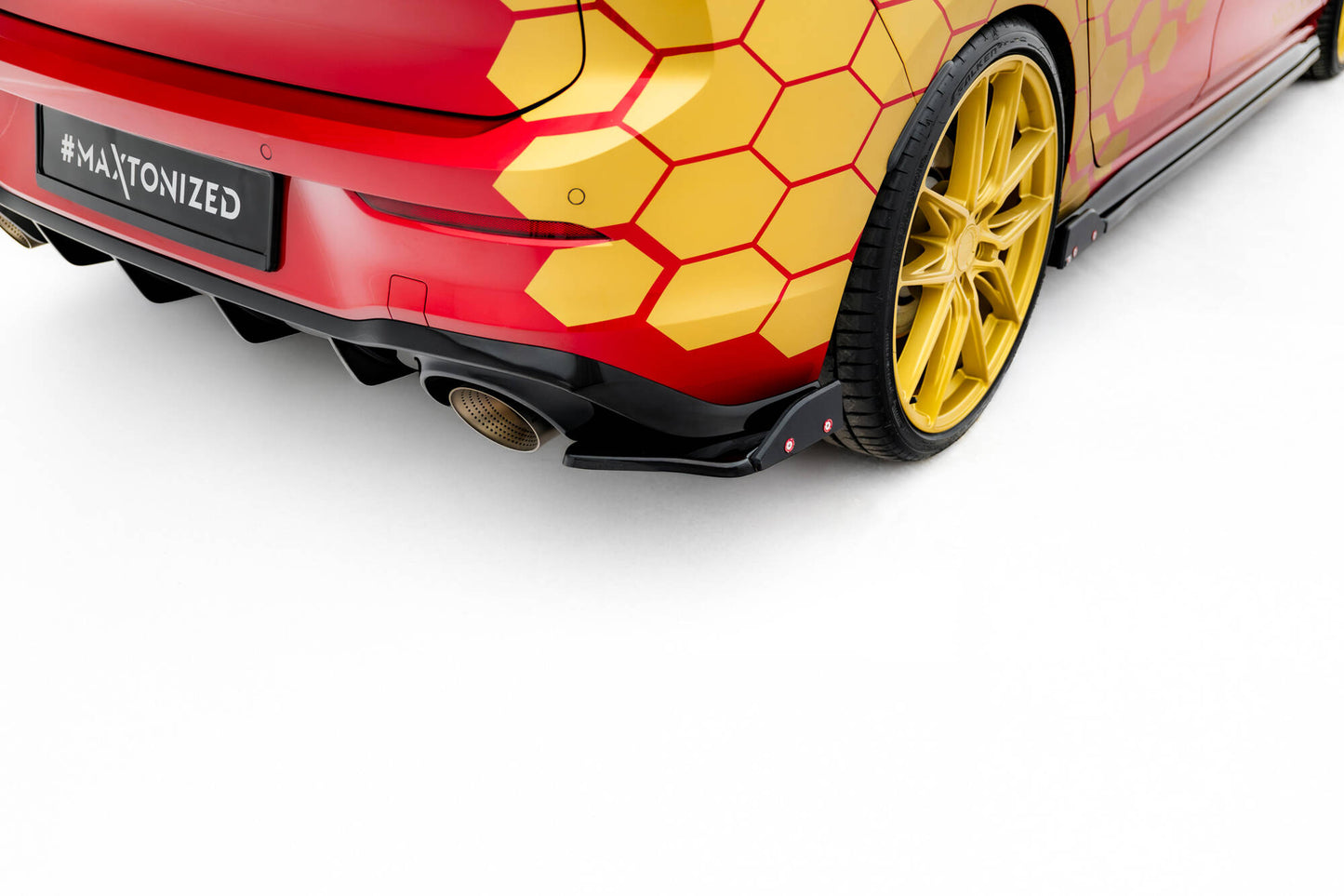 Takapuolen jakajat V.1 + Flaps Volkswagen Golf GTI Clubsport MK8 FaceLift