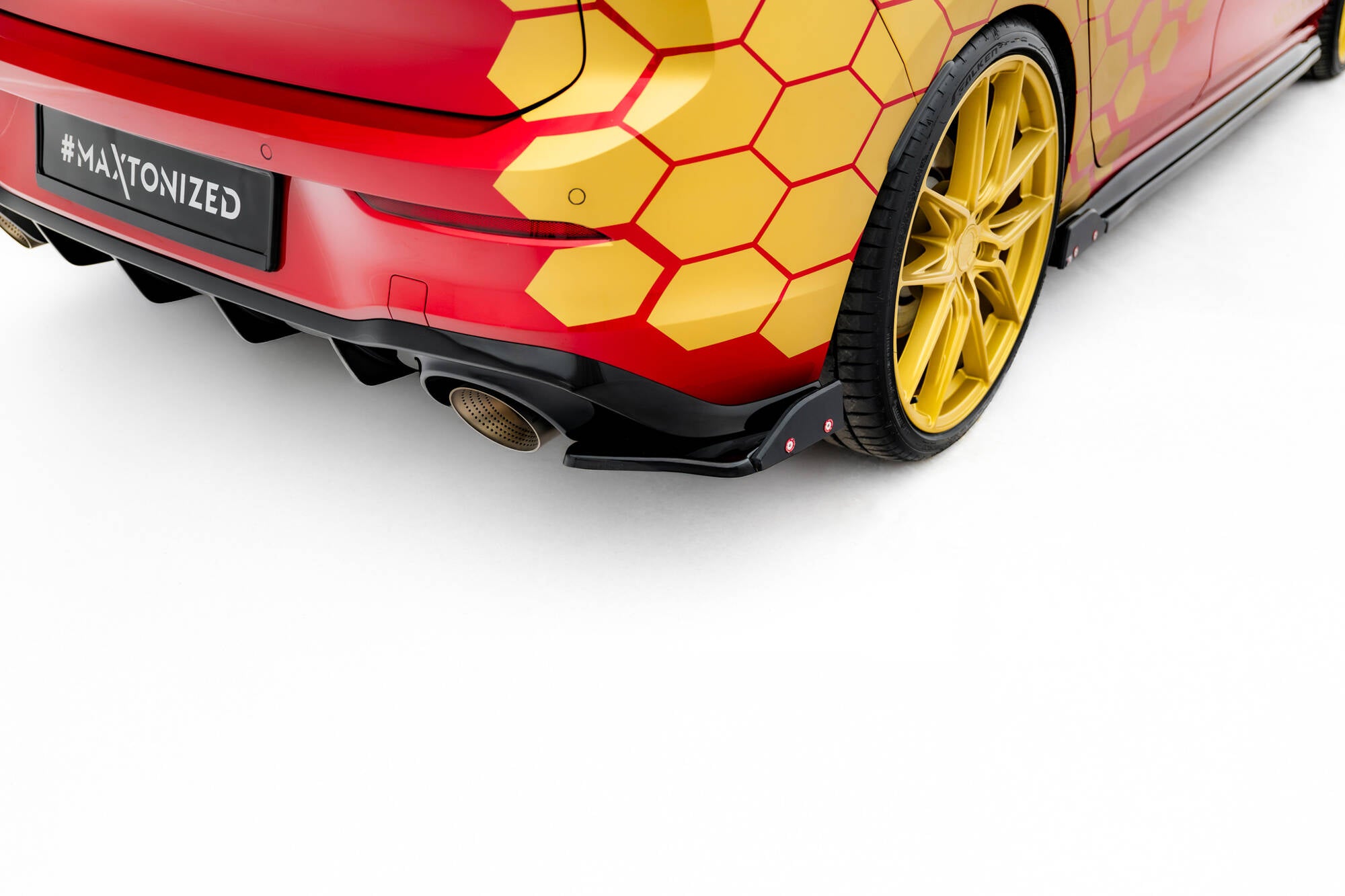 Takapuolen jakajat V.1 + Flaps Volkswagen Golf GTI Clubsport MK8 FaceLift