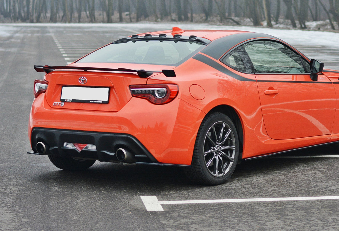 Rear side splitters v.1 toyota gt86 facelift