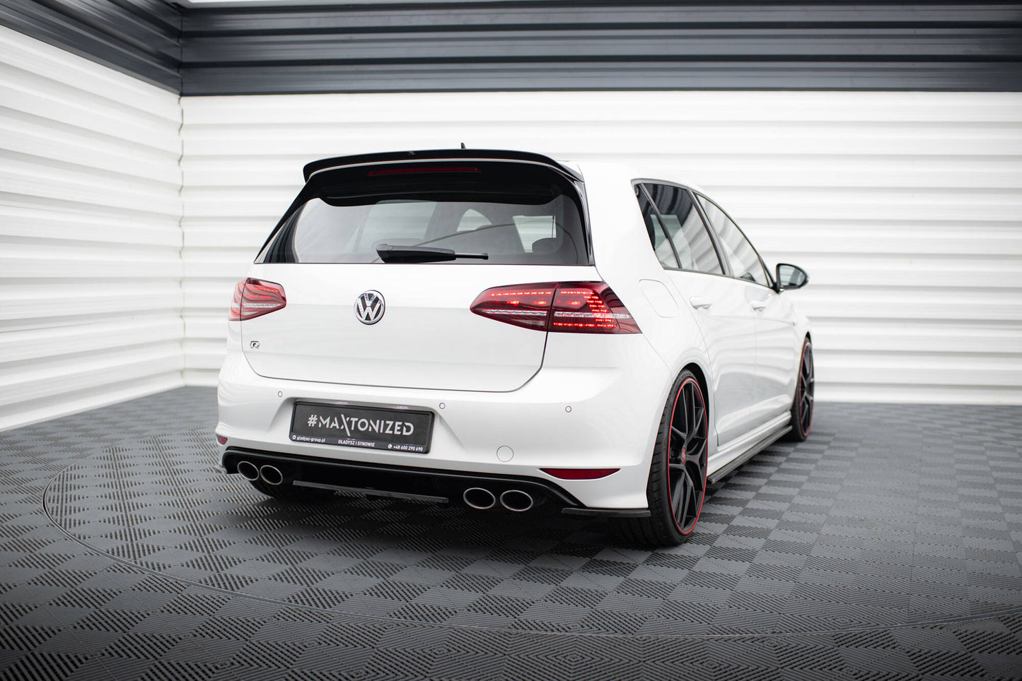 Rear side splitters v.1 vw golf 7 r / r-line