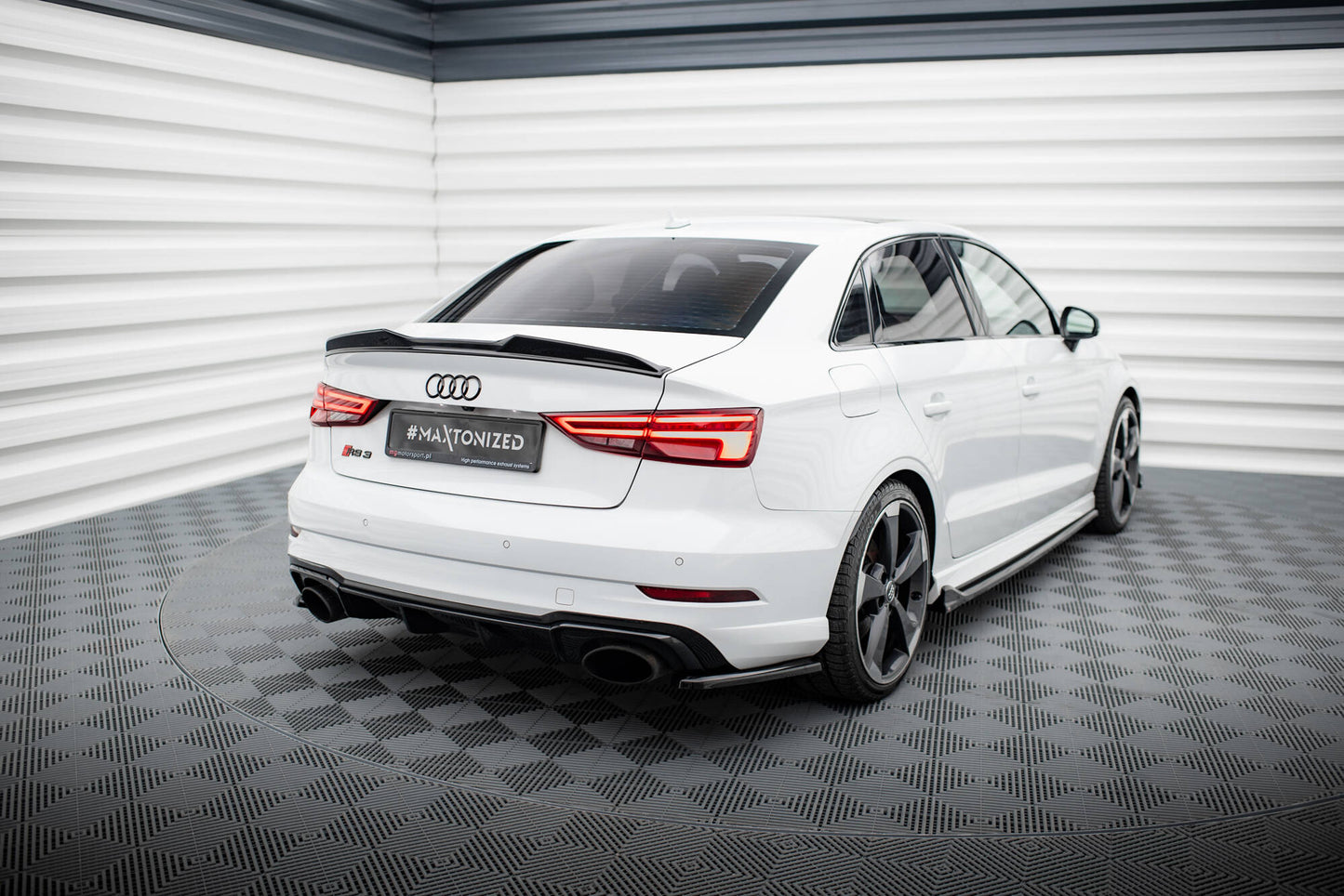 Rear side splitters v.2 audi rs3 sedan 8v facelift