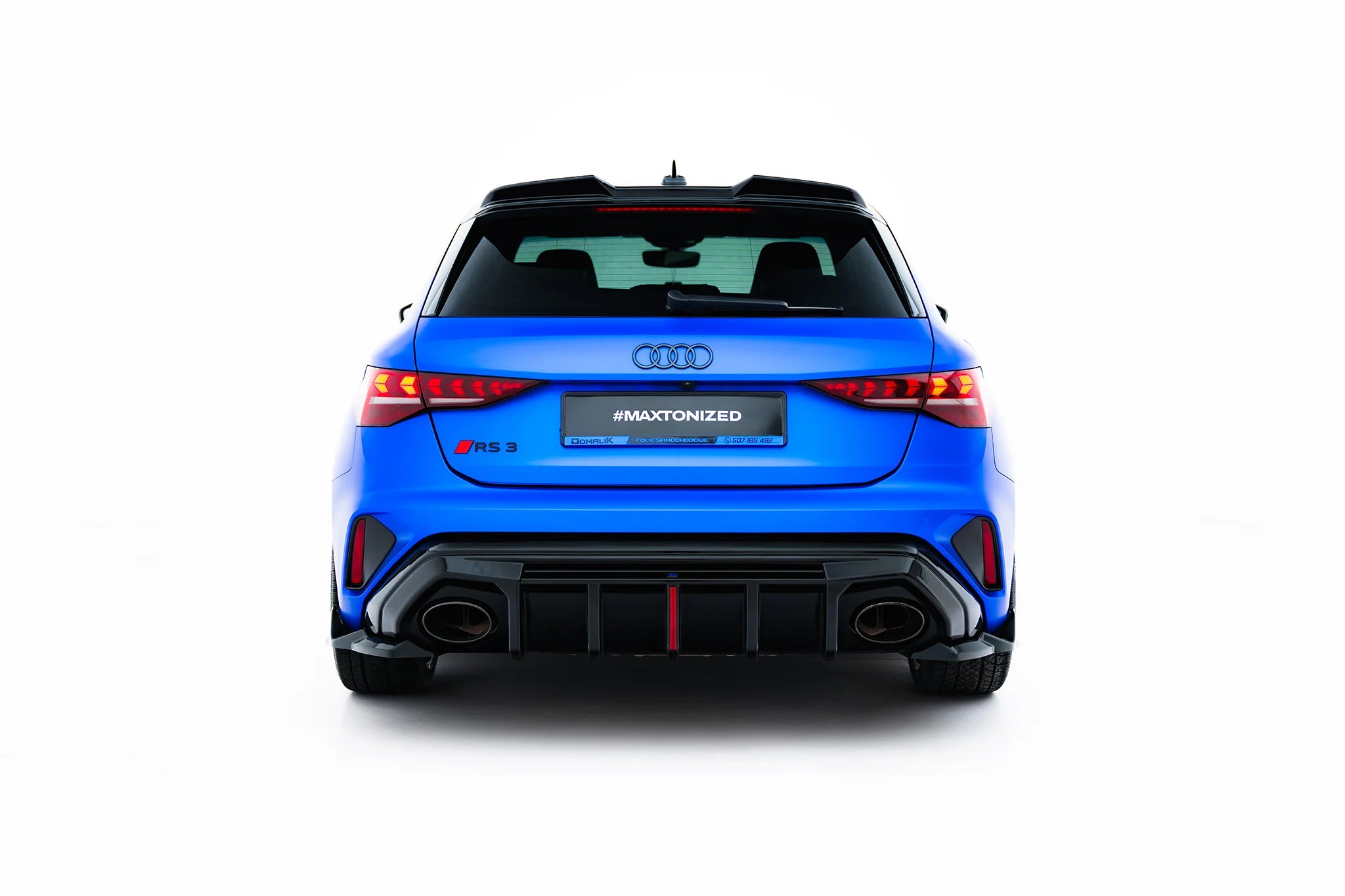 Rear side splitters v.2 audi rs3 sportback 8y facelift