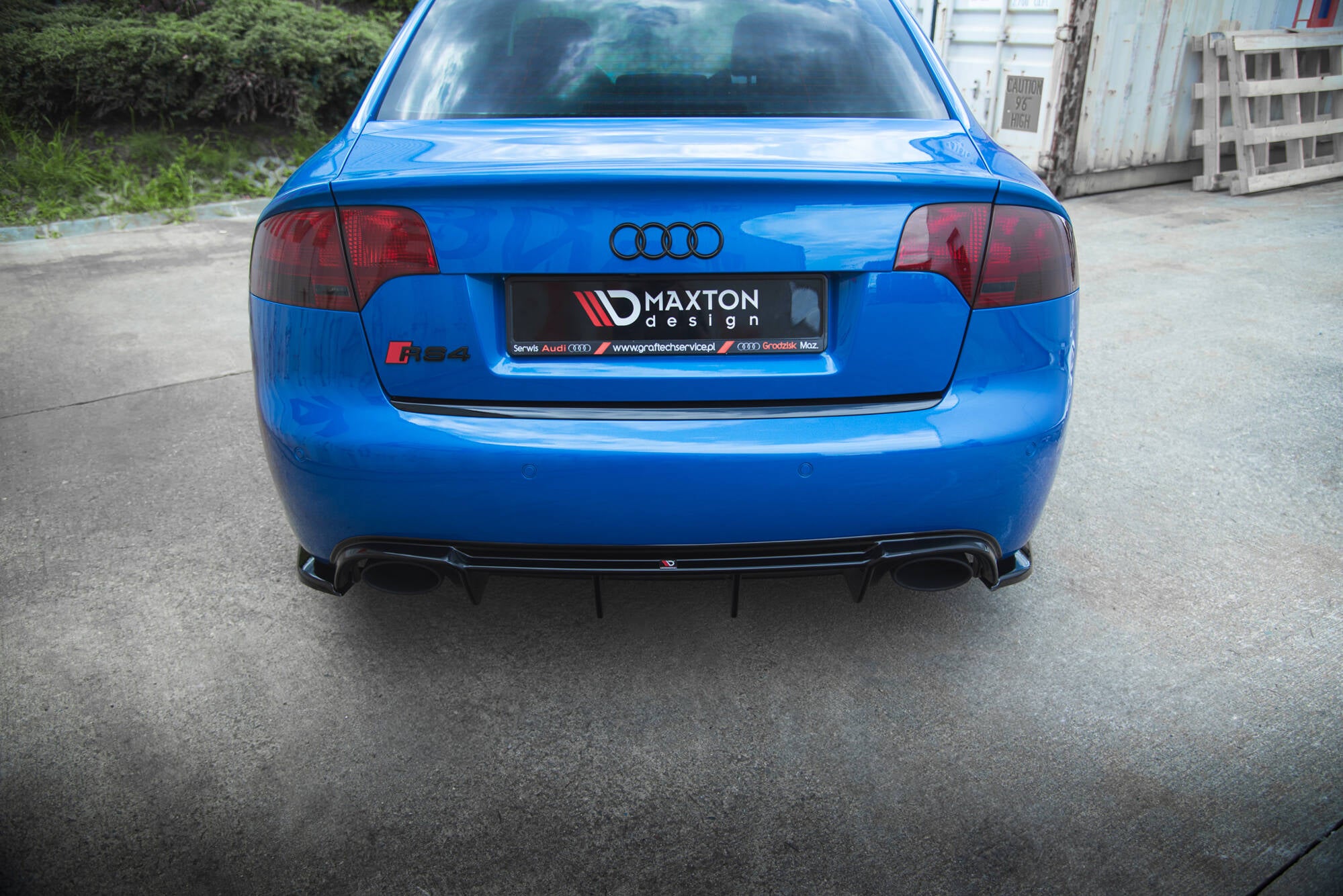 Rear side splitters v.2 audi rs4 sedan b7