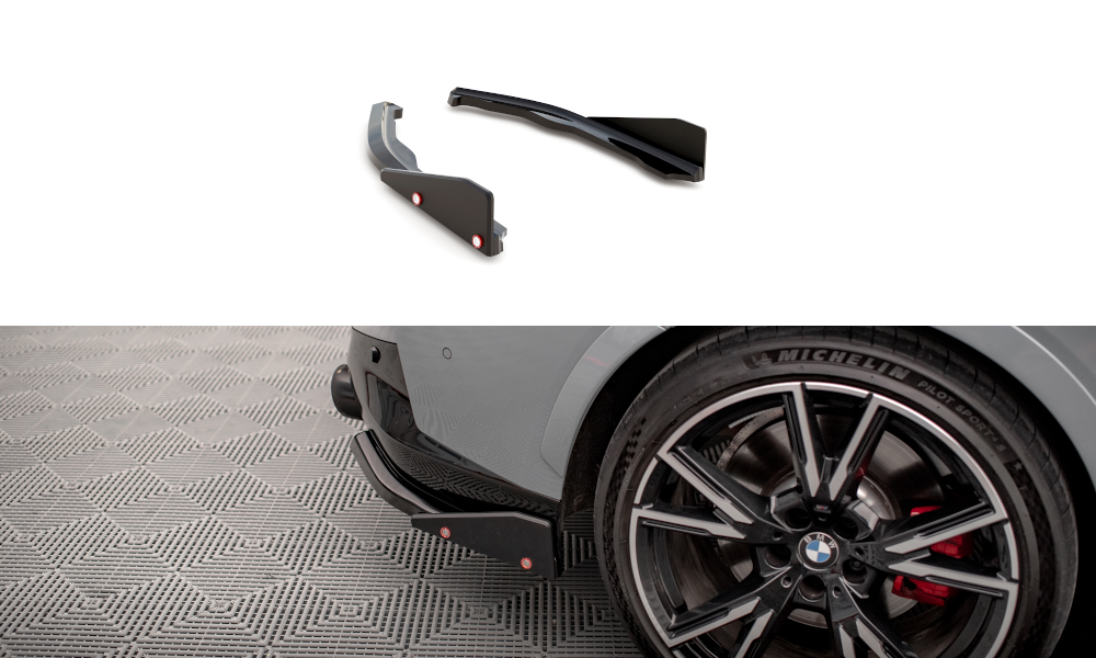 Rear side splitters v.2 + flaps bmw 2 coupe m240i g42
