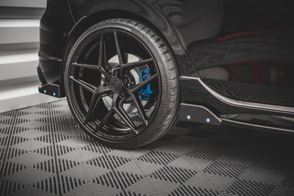 Rear side splitters v.2 + flaps volkswagen golf r mk8