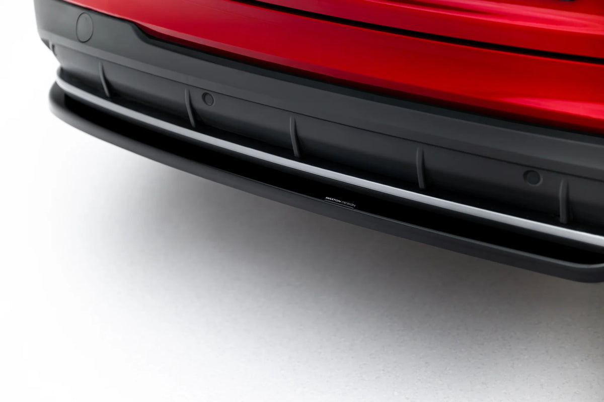 Rear side splitters v.2 + flaps suitable for hyundai i30 n-line wagon mk3 facelift
