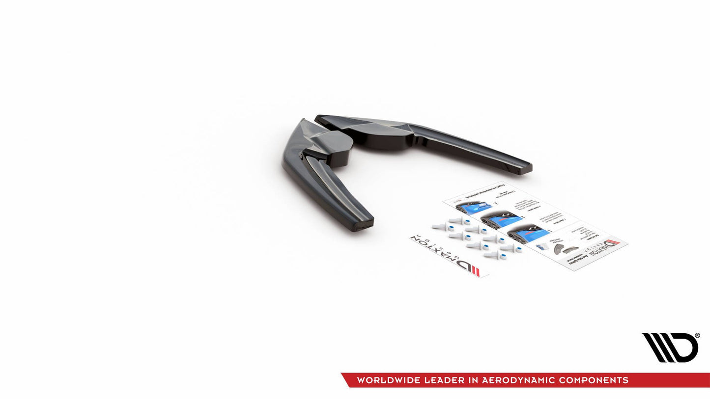 Rear side splitters v.2 (for rear valance v.1) bmw m135i f20