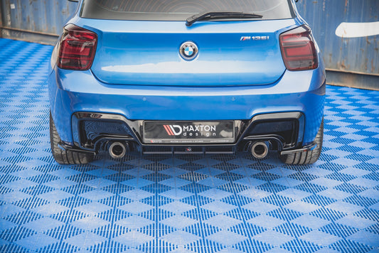 Rear side splitters v.2 (for rear valance v.1) bmw m135i f20