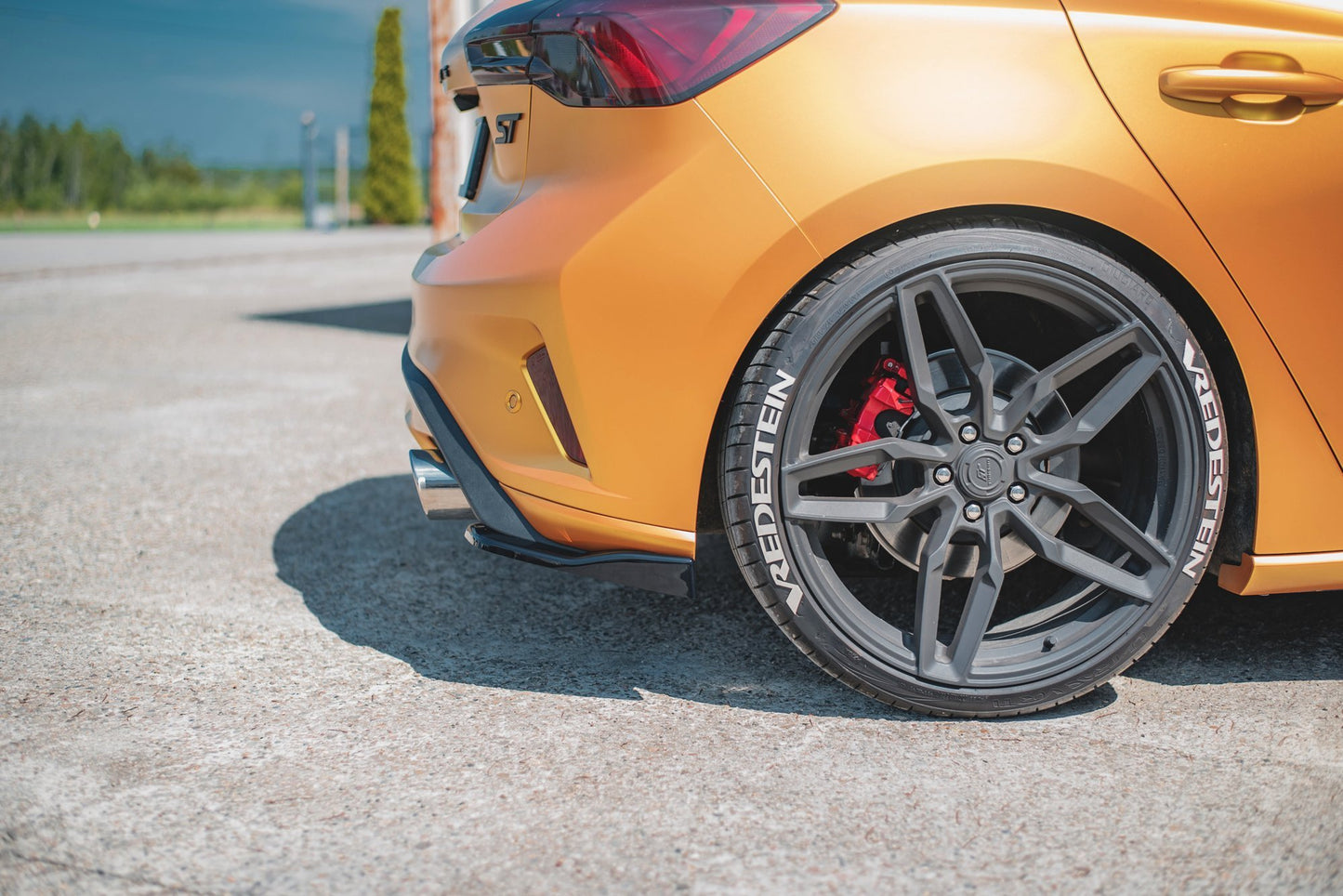 Rear side splitters v.2 Ford Focus Hatchback ST MK4