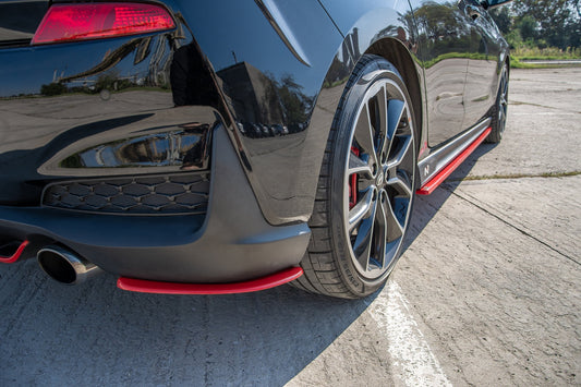 Rear side splitters v.2 hyundai i30 n mk3 hatchback