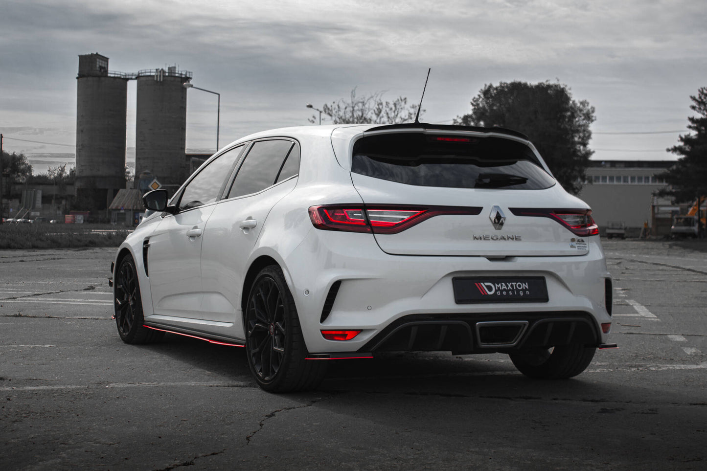 Rear side splitters v.2 renault megane rs mk4