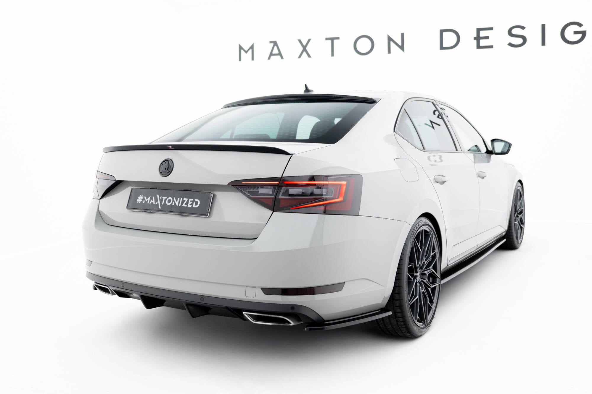 Rear side splitters v.2 skoda superb liftback / combi mk3