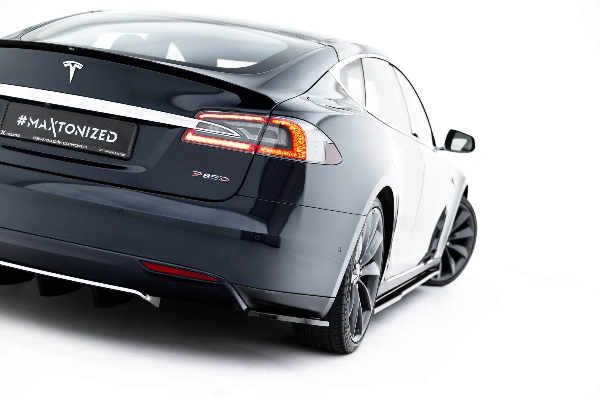 Rear side splitters v.2 tesla model s mk1