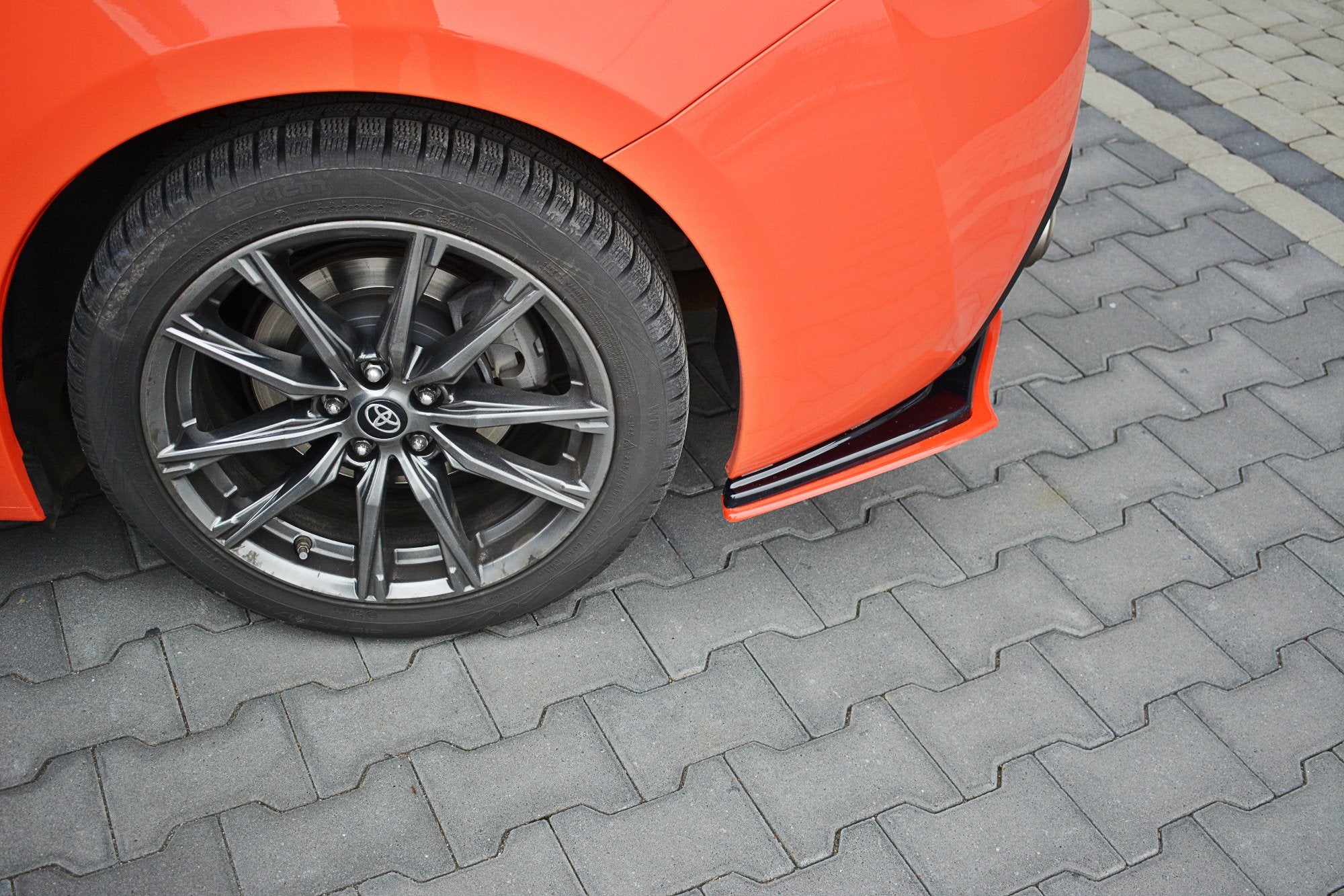 Rear side splitters v.2 toyota gt86 facelift