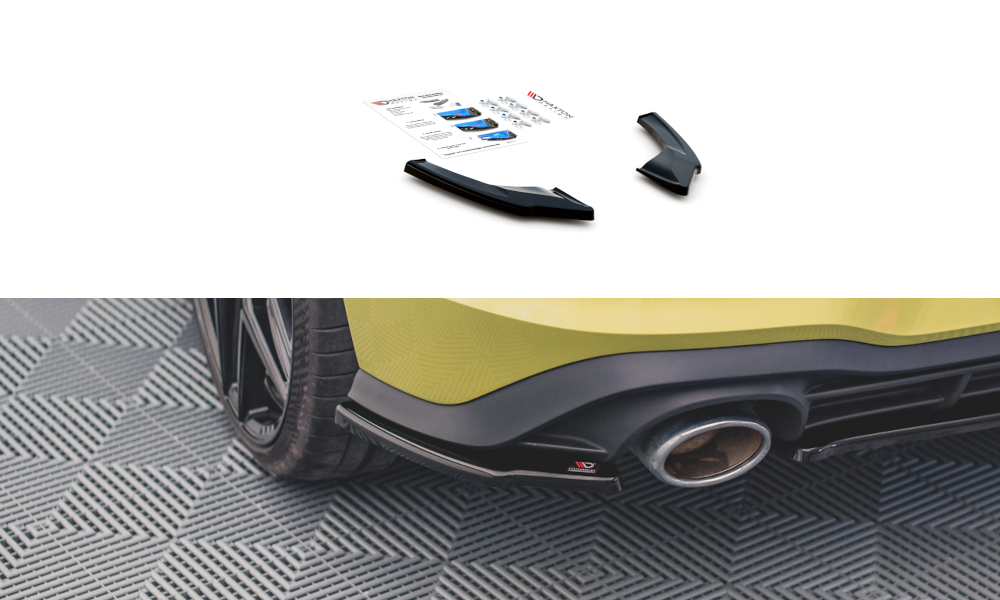 Rear side splitters v.2 volkswagen golf gti clubsport mk8