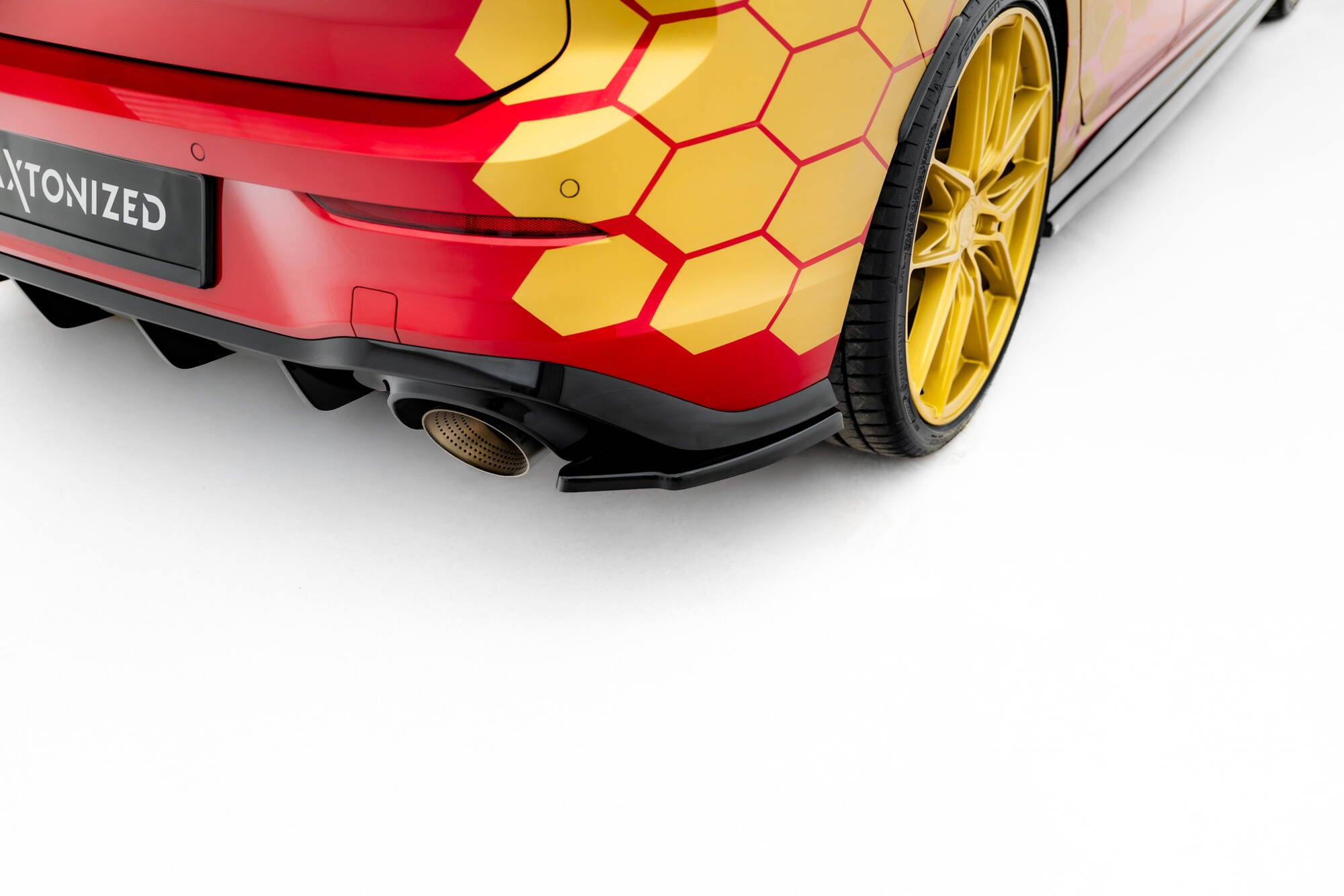 Rear side splitters v.2 volkswagen golf gti clubsport mk8 facelift