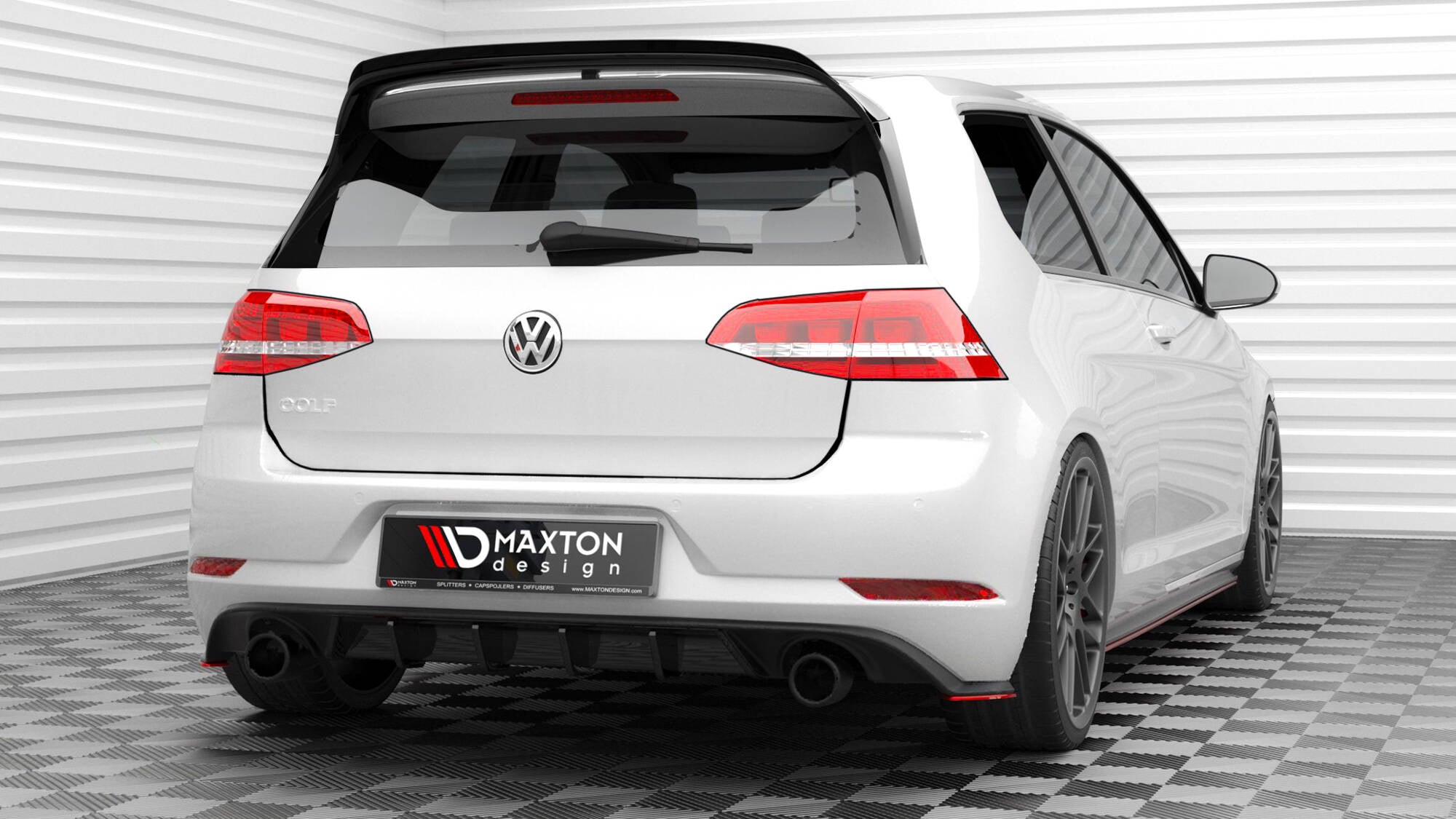 Bagsiden Splitters v.2 Volkswagen Golf GTI MK7 Facelift