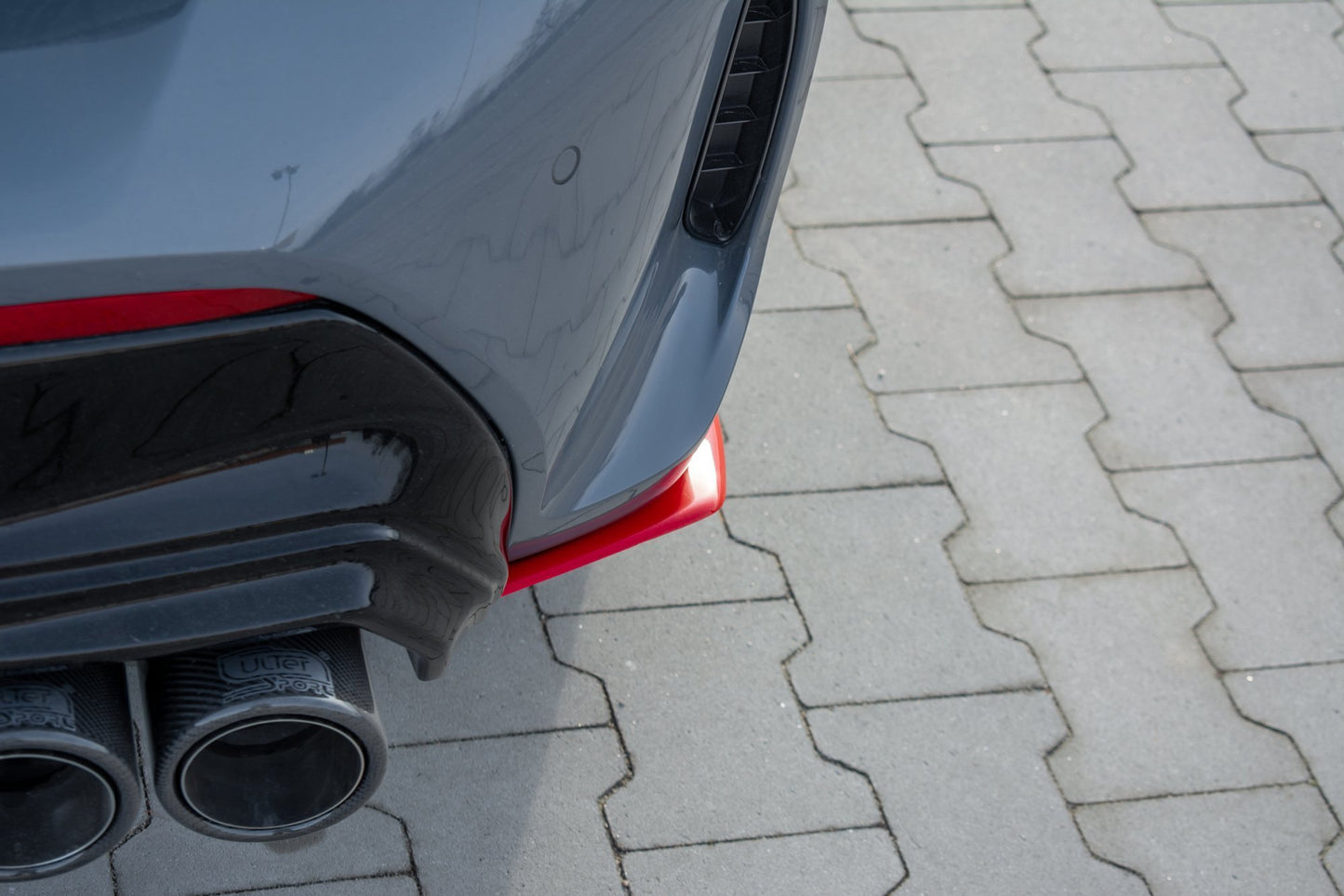 Rear side splitters v.2 for bmw 1 f40 m-pack
