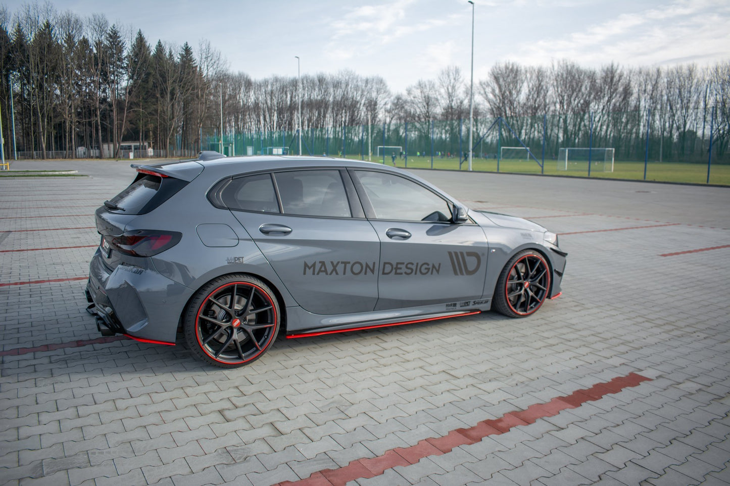 Rear side splitters v.2 for bmw 1 f40 m-pack