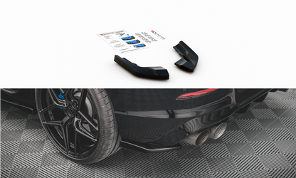 Rear side splitters v.2 for volkswagen golf r mk8