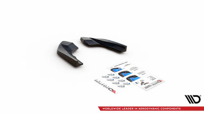 Rear side splitters v.2 for volkswagen golf r mk8