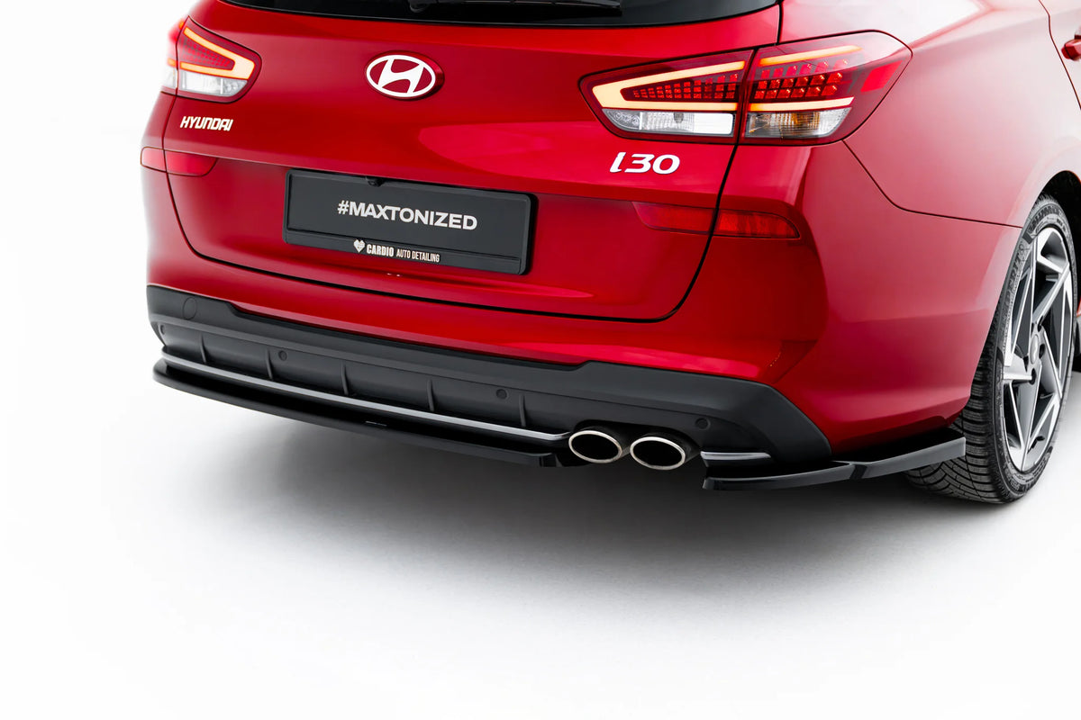 Rear side splitters v.2 suitable for hyundai i30 n-line wagon mk3 facelift