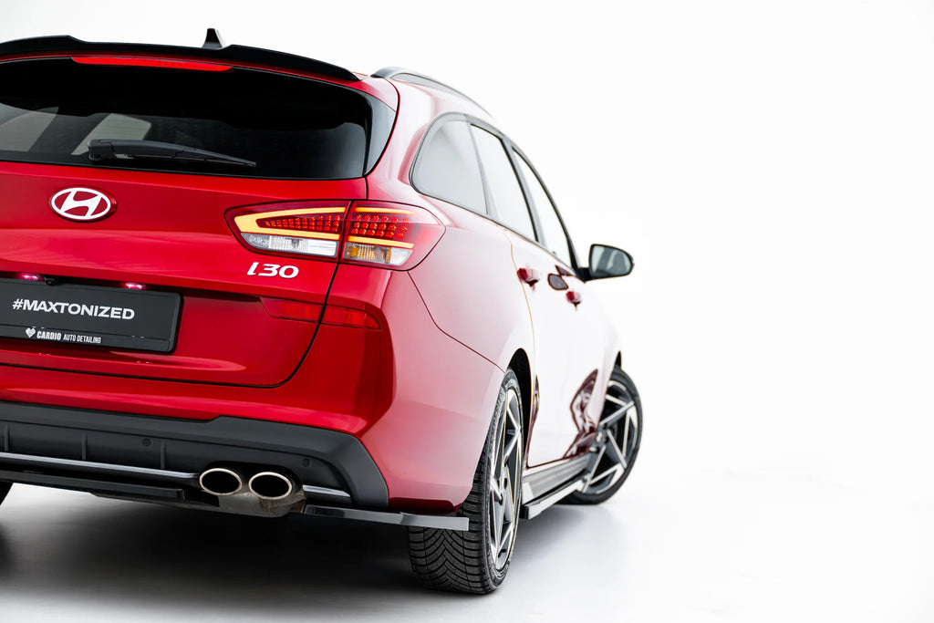 Rear side splitters v.2 suitable for hyundai i30 n-line wagon mk3 facelift